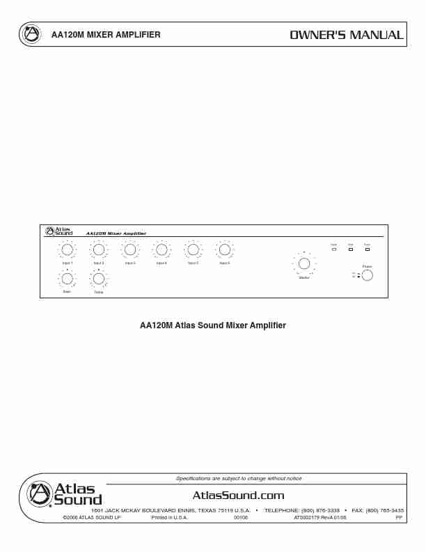 Atlas Sound Stereo Amplifier AA120M-page_pdf